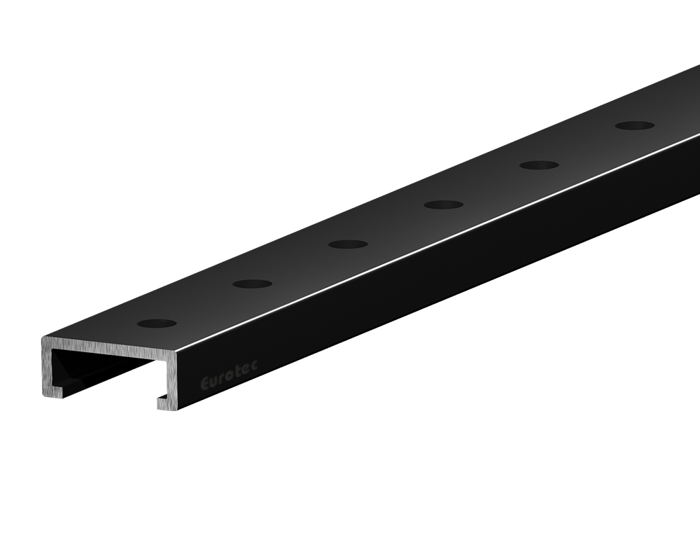 CoverFix Fassadenschiene; schwarz RAL9005